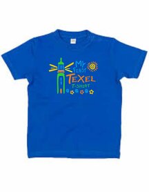 My first Texel T-shirt/ kobalt